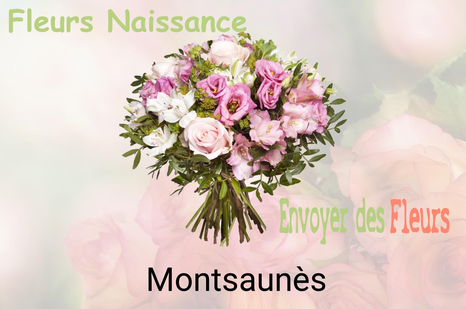 Bouquet de fleurs de naissance livré à Montsaunès